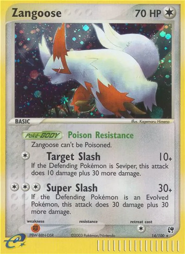 Zangoose, Sandstorm Nº 14