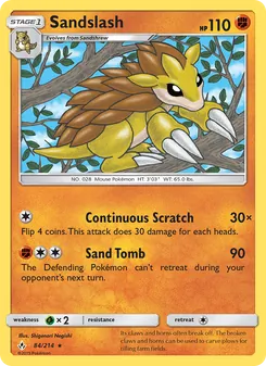 Sandslash, Unbroken Bonds No. 84 Normal