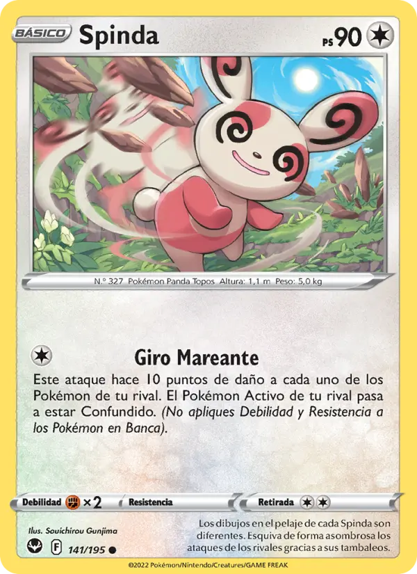 Spinda, Tempestad Plateada No. 141