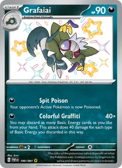 Grafaiai, Paldean Fates No. 190 Holo