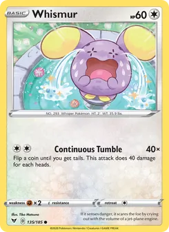 Whismur, Vivid Voltage Nº 135 Normal