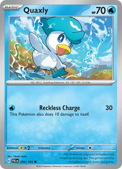 Quaxly, Paldea Evolved No. 050 Normal
