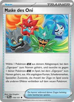 Maske des Oni, Prismatische Entwicklungen No. 118 Normal