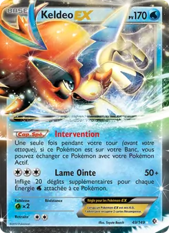 Keldeo EX, Frontières Franchies No. 49 Normal