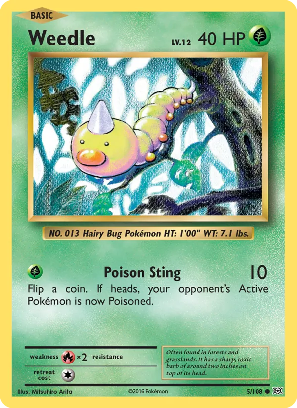 Weedle, Evolutions Nº 5