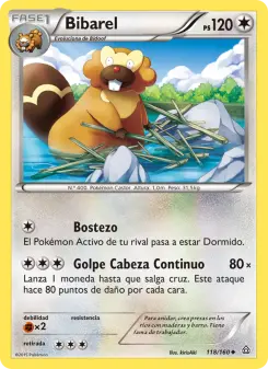 Bibarel, Duelos Primigenios No. 118 Normal