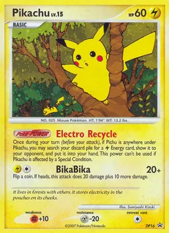 Pikachu, DP Black Star Promos Nº DP16 Holo