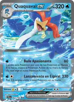 Quaquaval ex, Evoluciones en Paldea No. 052 Holo