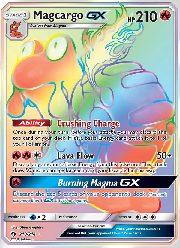 Magcargo GX, Lost Thunder Nº 218