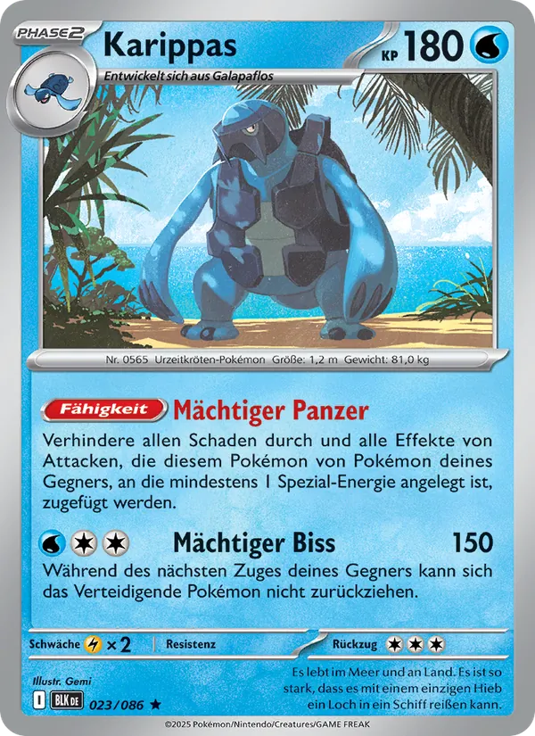 Karippas, Schwarze Blitze Nº 023