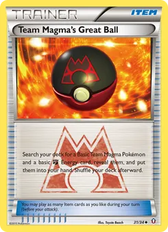 Team Magma's Great Ball, Double Crisis No. 31 Normal