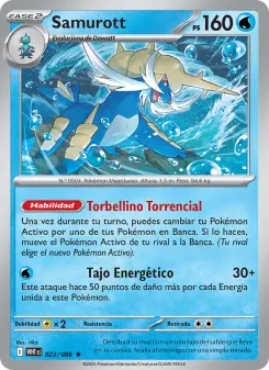 Samurott, Llama Blanca No. 023 Holo