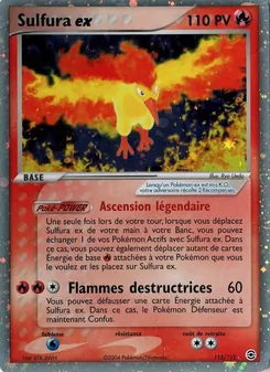 Sulfura ex, EX Rouge Feu & Vert Feuille No. 115 Holo