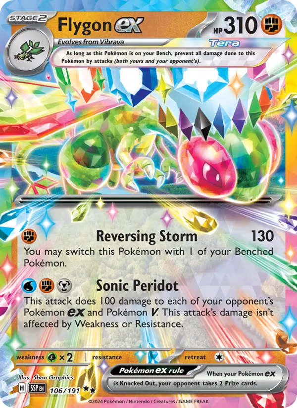 Flygon ex, Surging Sparks No. 106