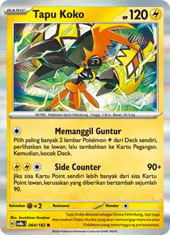 Tapu Koko, Kilat Rasi No. 064 Normal