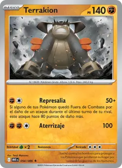 Terrakion, Llama Blanca No. 054 Holo