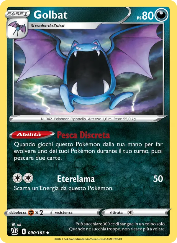 Golbat, Stili di Lotta No. 90