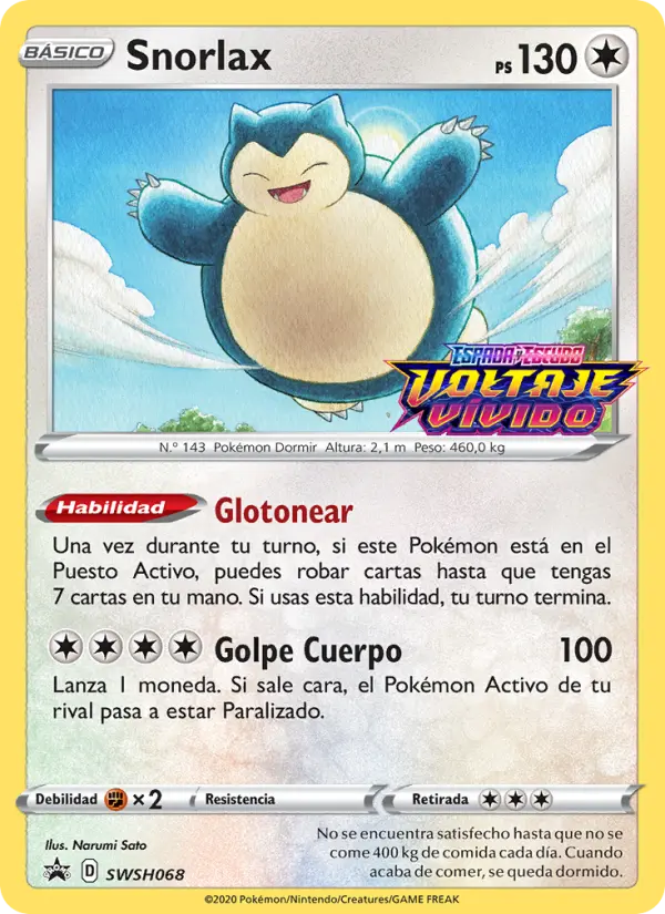Snorlax, Cartas de promoción ESES Nº SWSH068
