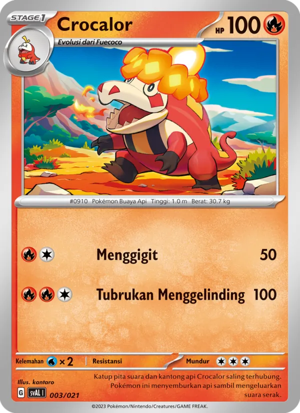 Crocalor, Sprigatito & Lucario ex No. 003
