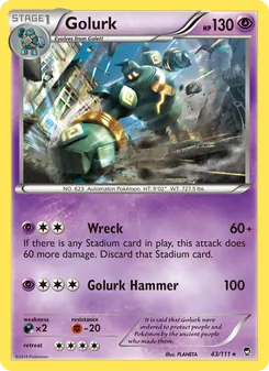 Golurk, Furious Fists No. 43 Normal