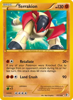 Terrakion, Boundaries Crossed No. 151 Normal