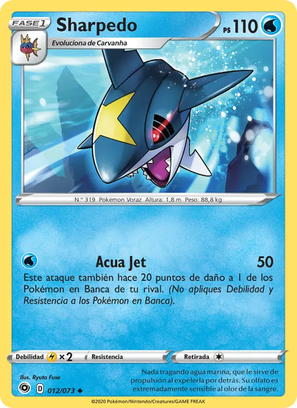 Sharpedo, Camino de Campeones Nº 12