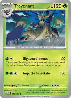 Trevenant, Crepuscolo Mascherato Nº 013 Normal