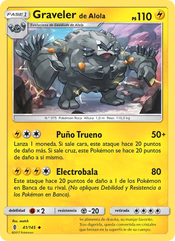 Graveler de Alola, Albor de Guadianes No. 41