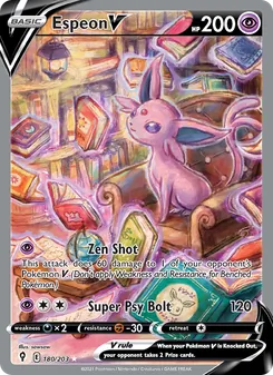 Espeon V, Evolving Skies No. 180 Holo