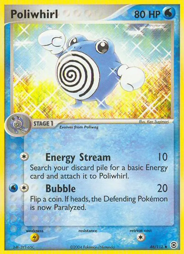 Poliwhirl, FireRed & LeafGreen No. 46