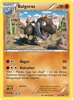 Balgoras, Fliegende Fäuste Nº 61 Normal