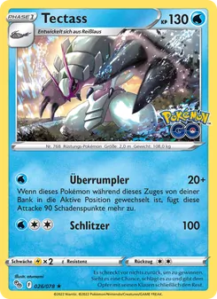 Tectass, Pokémon GO Nº 026 Reverse
