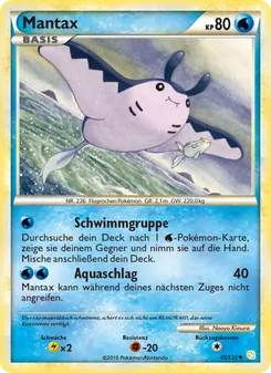 Mantax, HeartGold SoulSilver No. 45 Normal