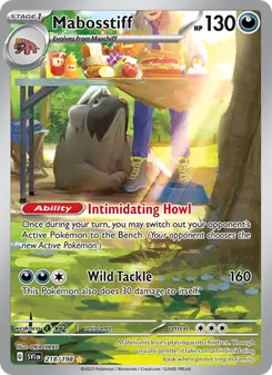 Mabosstiff, Scarlet & Violet Nº 218 Holo