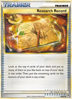 Research Record, Call of Legends Nº 84 Normal