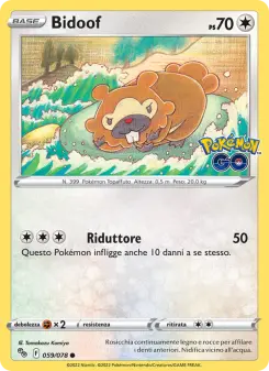 Bidoof, Pokémon GO Nº 059 Normal