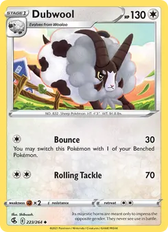Dubwool, Fusion Strike Nº 223 Normal