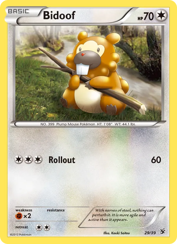 Bidoof, Kalos Starter Set No. 29