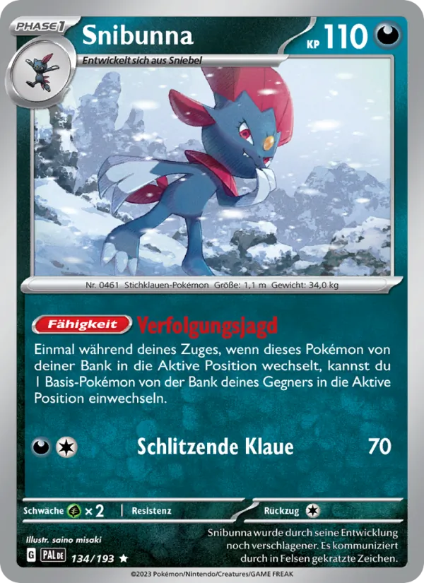 Snibunna, Entwicklungen in Paldea No. 134