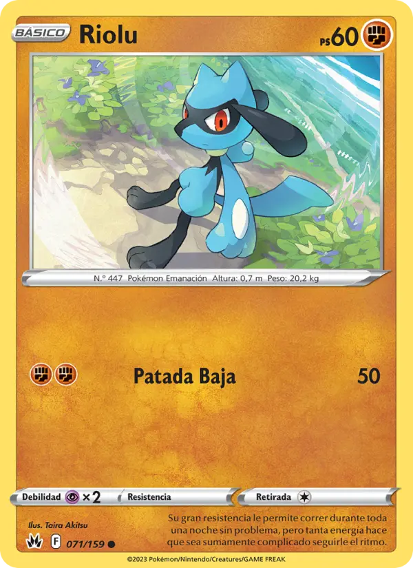 Riolu, Cenit Supremo No. 071