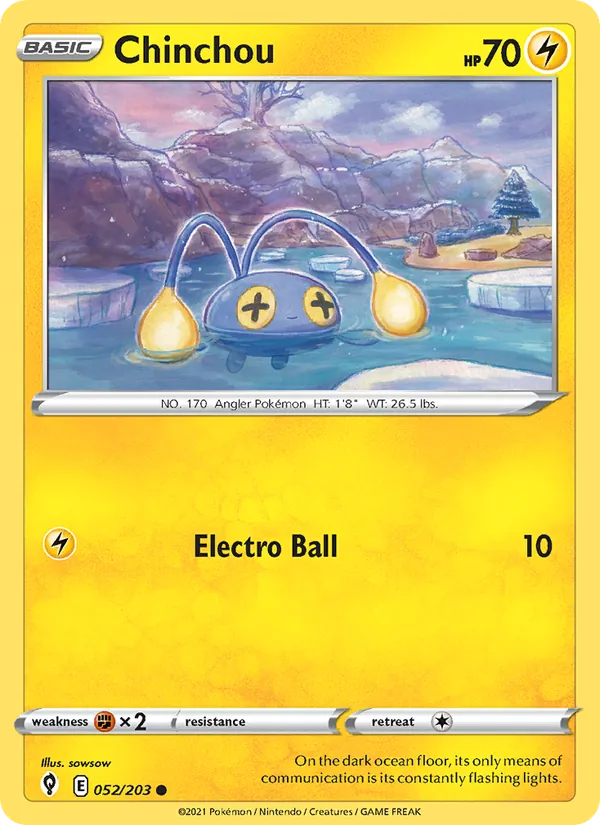 Chinchou, Evolving Skies No. 52