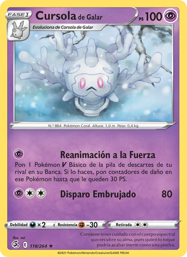 Cursola de Galar, Golpe Fusión No. 118