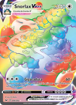 Snorlax VMAX, Spada e Scudo Nº 206 Holo