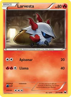 Larvesta, Oscuros Exploradores No. 20 Normal