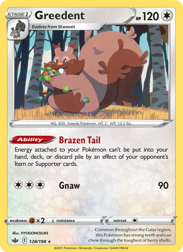 Greedent, Chilling Reign Nº 128