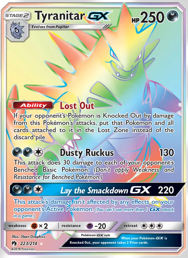 Tyranitar GX, Lost Thunder No. 223