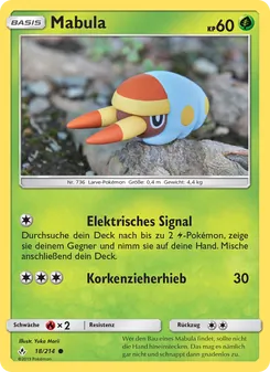 Mabula, Kräfte im Einklang No. 18 Normal