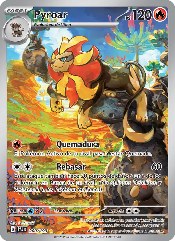 Pyroar, Evoluciones en Paldea No. 200
