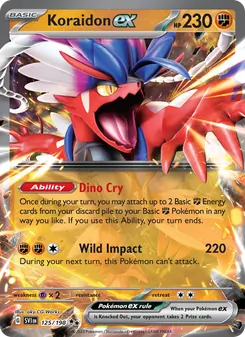 Koraidon ex, Scarlet & Violet Nº 125 Holo