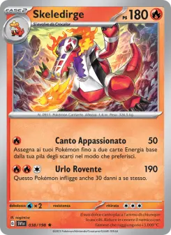 Skeledirge, Scarlatto e Violetto No. 038 Holo